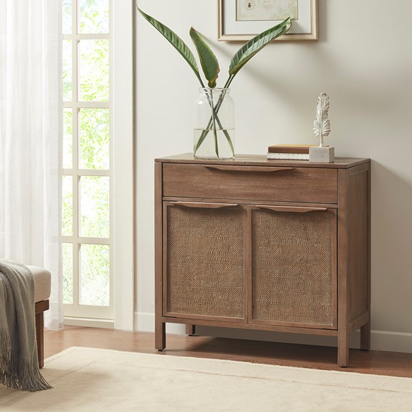 Madison Park Palisades 2 Door Woven  Accent Chest in Natural MP130-1036