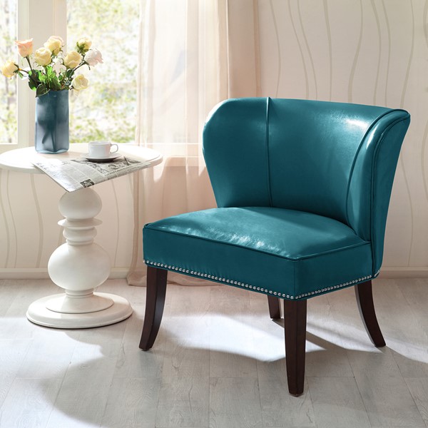 Madison Park Hilton Armless Accent Chair in Blue FPF18-0167