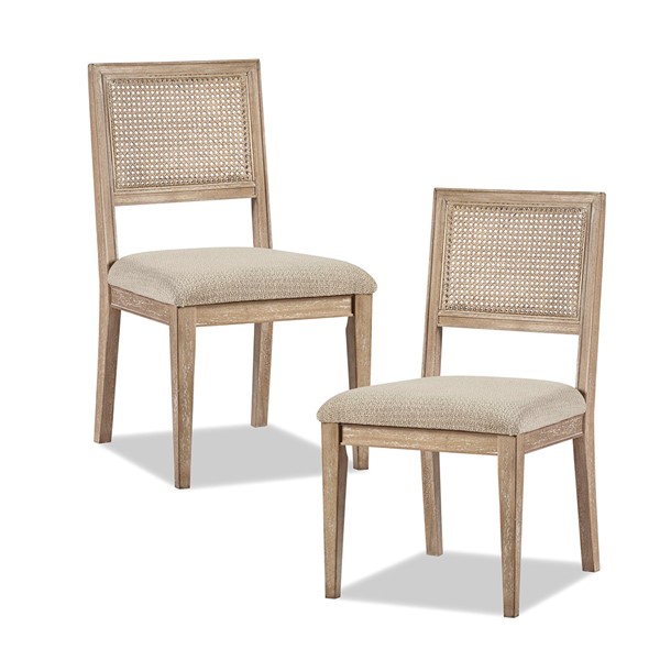 INK+IVY Kelly Armless Dining Chair Set of 2 in Light Brown II108-0364