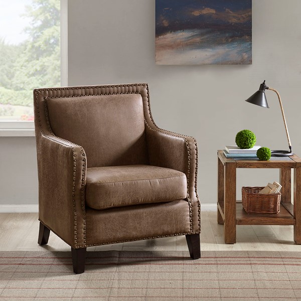 INK+IVY Shasta Accent Chair in Brown II100-0267