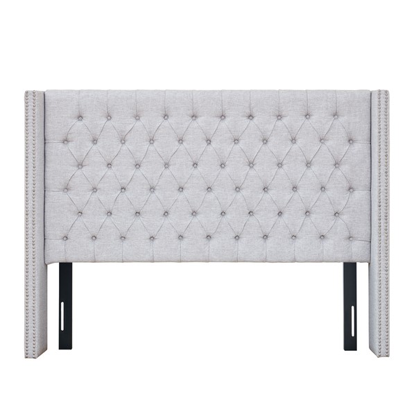 Madison Park Amelia Upholstery Headboard in Grey, King MP116-0358