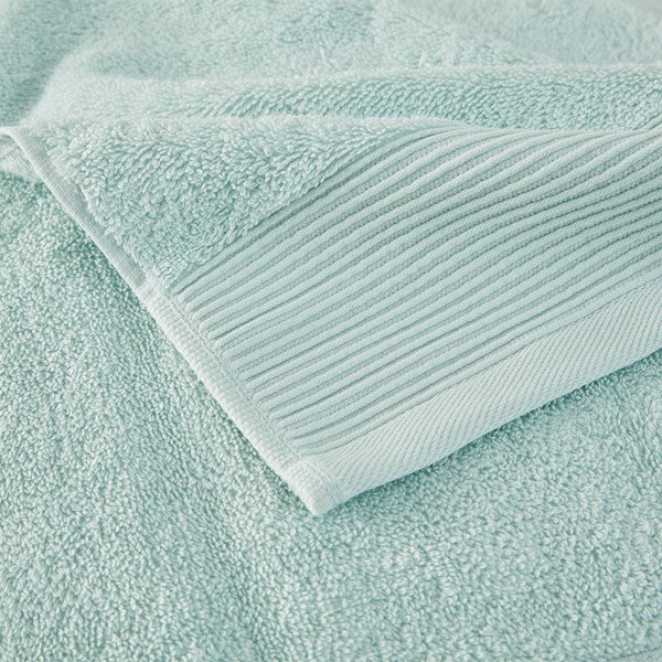 Beautyrest Nuage Cotton Tencel Blend Antimicrobial 6 Piece Towel Set in Seafoam, 6-Piece BR73-3754