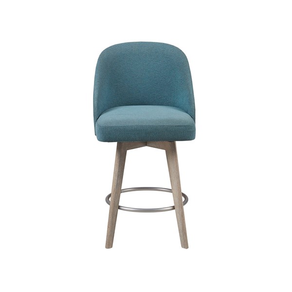 Madison Park Pearce Counter Stool With Swivel Seat in Blue MP104-1146