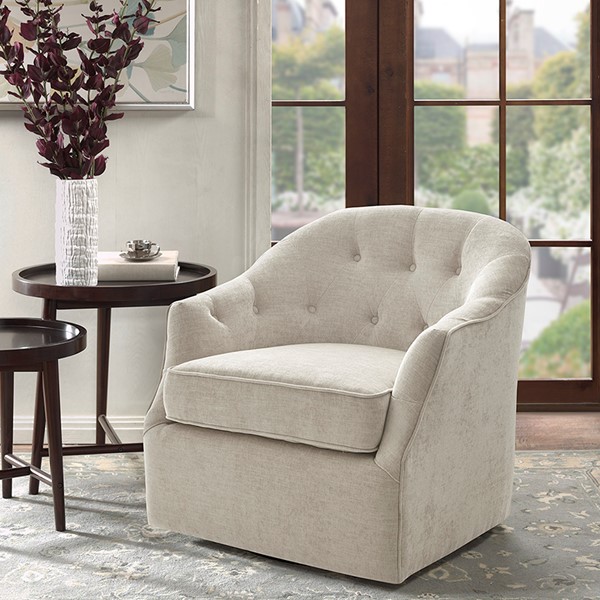 Madison Park Calvin Swivel Chair in Natural MP103-1072