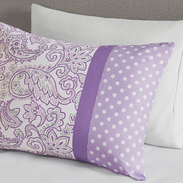 Mi Zone Riley Comforter Set in Purple, Full/Queen MZ10-224