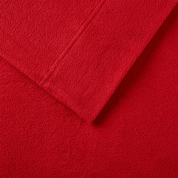 True North by Sleep Philosophy Micro Fleece Sheet Set in Red, Full SHET20-535