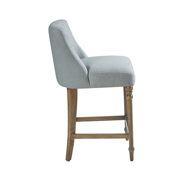 Martha Stewart Delaney 25" Upholstered Counter Stool in Blue MT104-0141