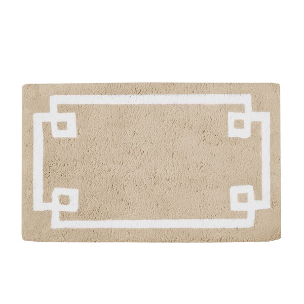 Madison Park Evan Cotton Tufted Bath Rug in Taupe, 24x40" MP72-3565