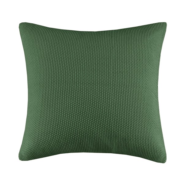 INK+IVY Bree Knit Euro Pillow Cover in Green, 26x26" II21-1306