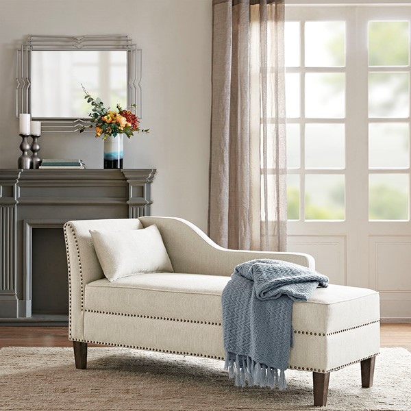 Madison Park Trinity Accent Chaise in Ivory MP102-0854