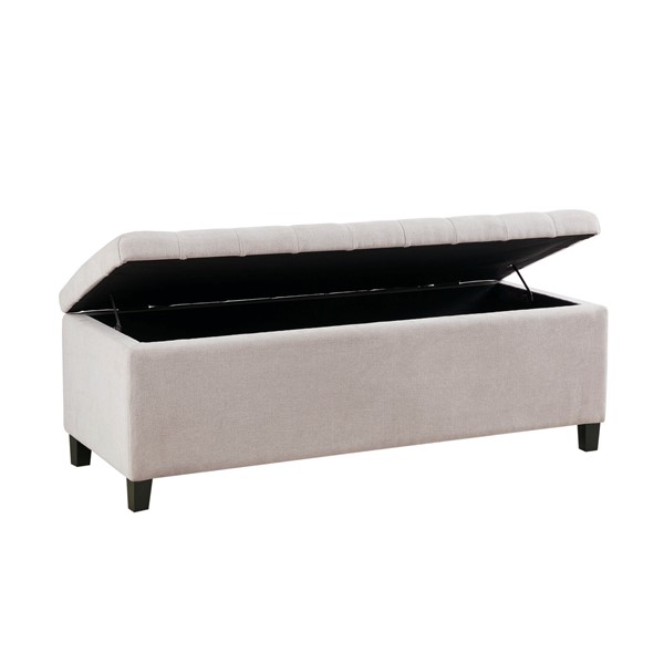 Madison Park Shandra Tufted Top Soft Close Storage Bench in Natural MP105-1122