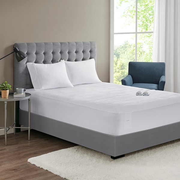 Serta Plush Heated Mattress Pad in White, Cal King ST55-0187