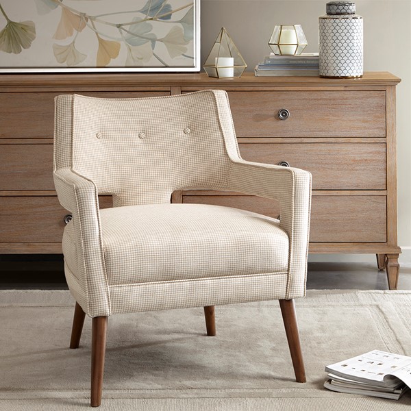 Madison Park Palmer Accent Chair in Cream MP100-0441