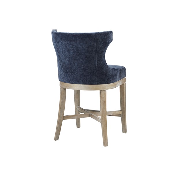 Madison Park Carson Counter Stool With Swivel Seat in Navy MP104-1153