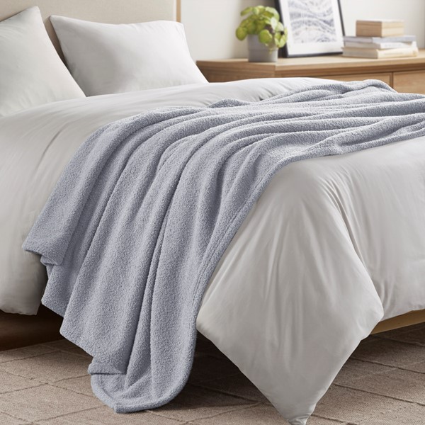 Beautyrest Dream Soft Blanket in Grey, Full/Queen BR51-4441