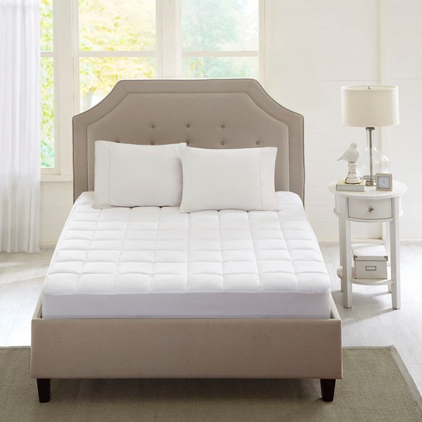 Sleep Philosophy Highline 3M Microfiber Mattress Pad in White, Twin XL BASI16-0237