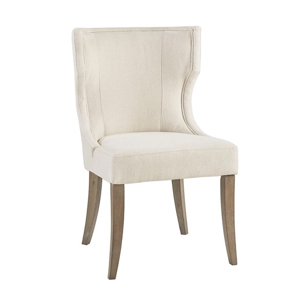 Madison Park Carson Upholstered Wingback Dining Chair in Cream MP108-0511