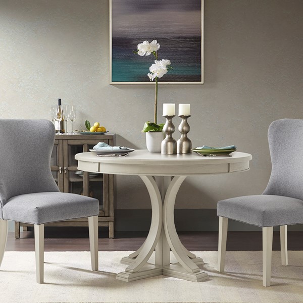 Madison Park Signature Helena Round Dining Table in Antique Cream MPS121-0295