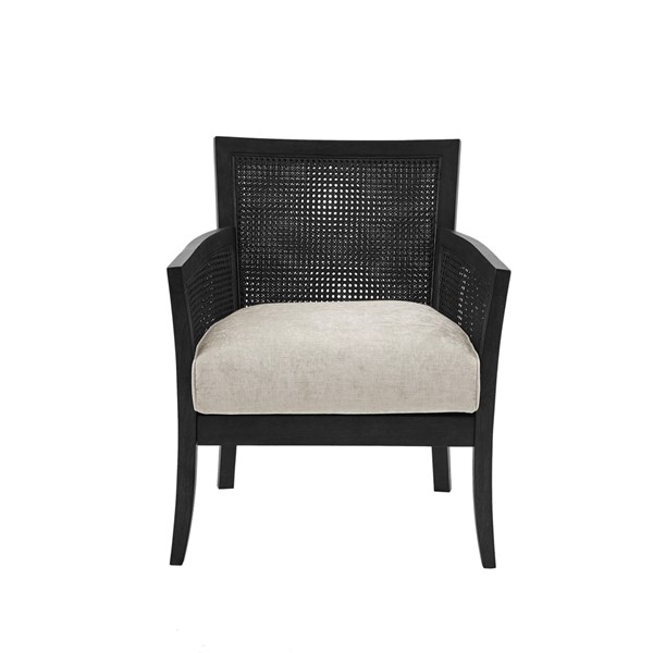 Madison Park Diedra Cane Armchair in Black MP100-1174