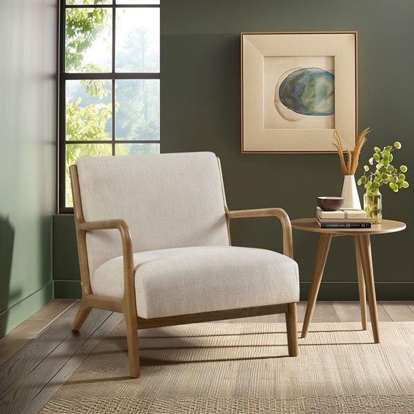 INK+IVY Novak Mid-Century Modern Accent Armchair in Cream II110-0522