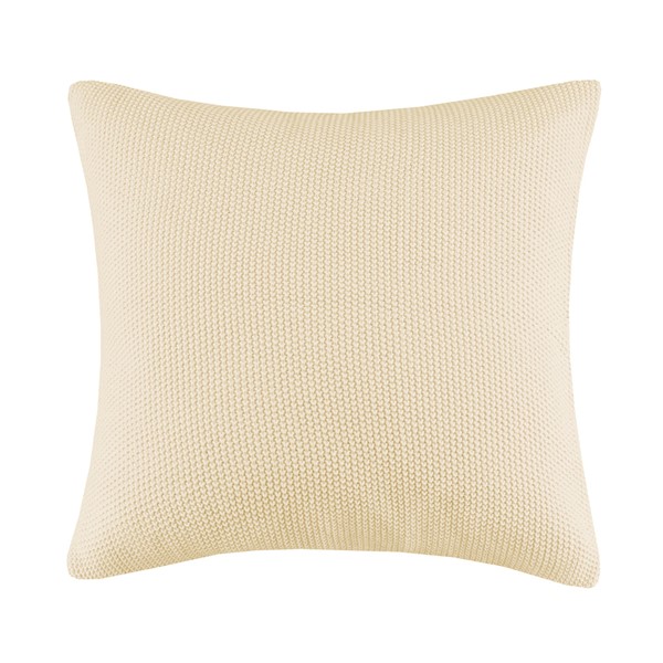 INK+IVY Bree Knit Euro Pillow Cover in Ivory, 26x26" II30-871