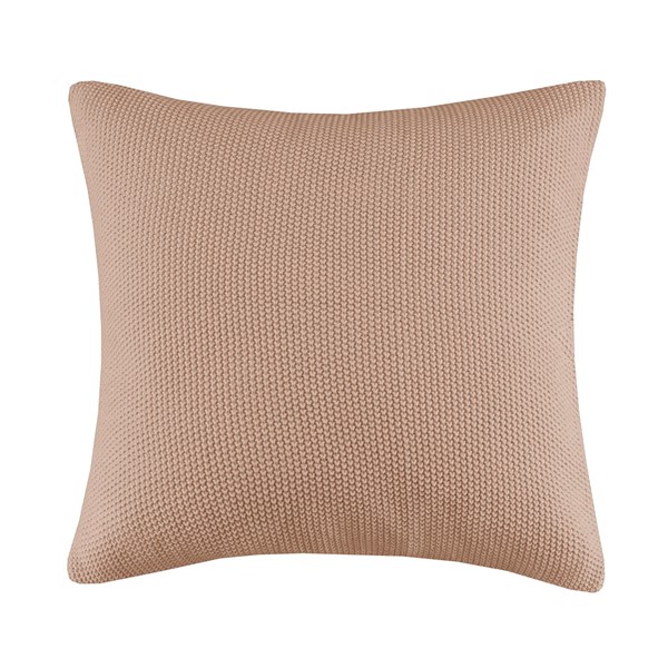 INK+IVY Bree Knit Euro Pillow Cover in Brown, 26x26" II21-1307