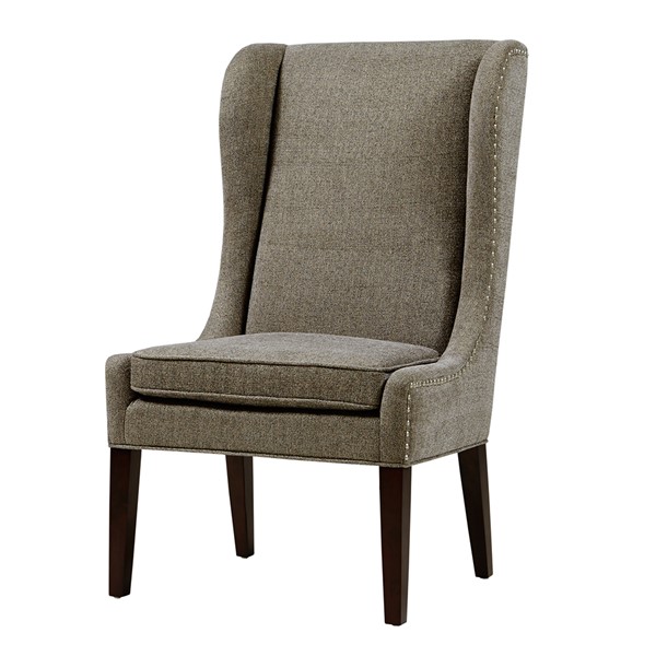 Madison Park Garbo Captains Dining Chair in Grey FPF20-0279