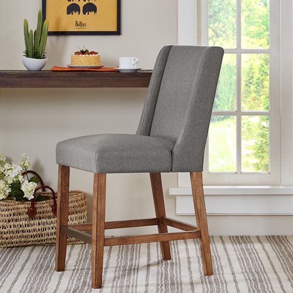 Madison Park Brody Wing Counter Stool in Grey FPF20-0551