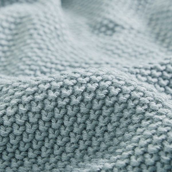 INK+IVY Bree Knit Blanket in Light Blue, Full/Queen II51-1309