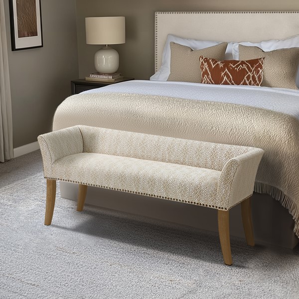 Madison Park Welburn Accent Bench in Taupe Multi MP105-0999