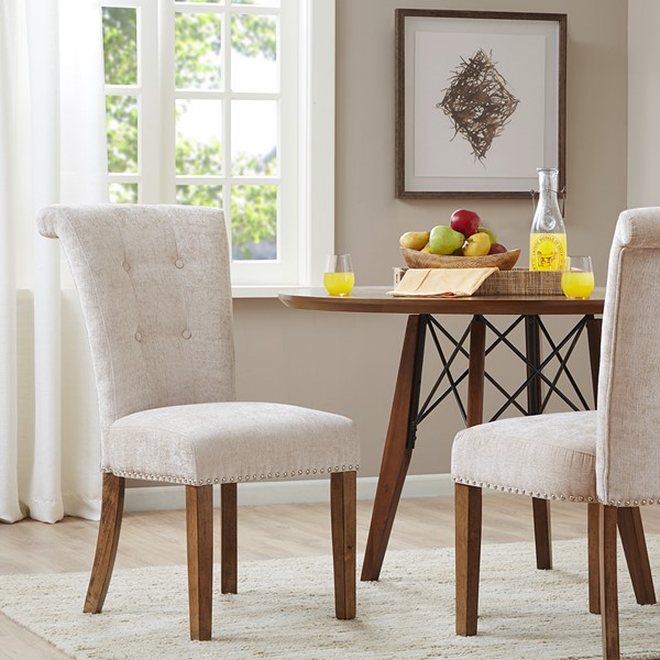 Madison Park Colfax Dining Chair (Set of 2) in Cream FPF20-0547