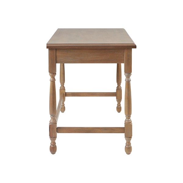 Martha Stewart Tabitha Solid Wood Desk with 1 Drawer and turned legs in Natural MT122-0145