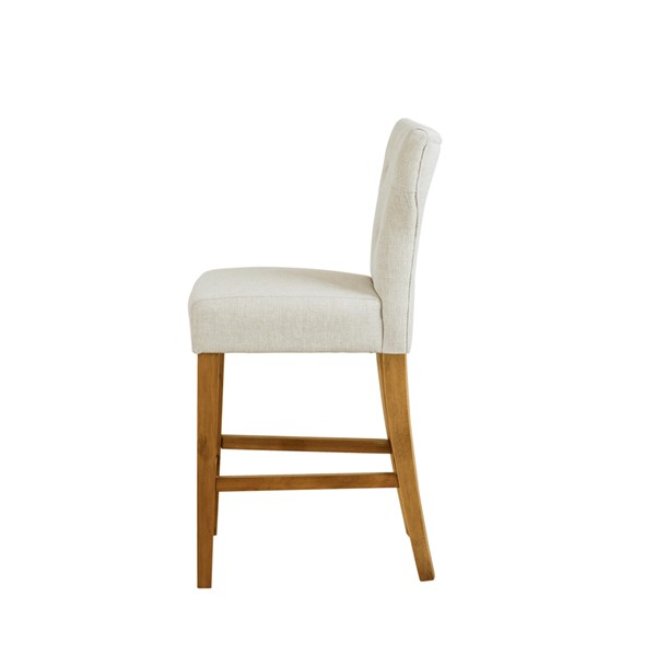 Madison Park Avila Tufted Back Counter Stool in Cream FPF20-0531