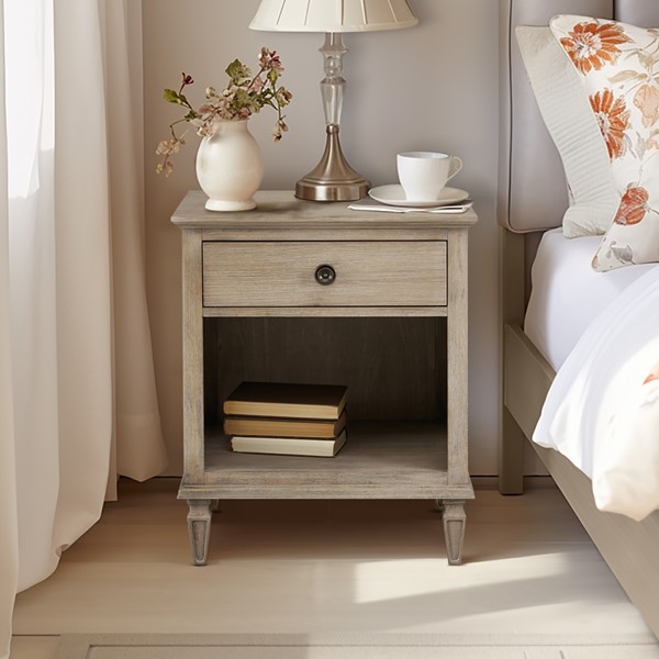 Madison Park Signature Victoria Nightstand in Light Natural MPS136-0003