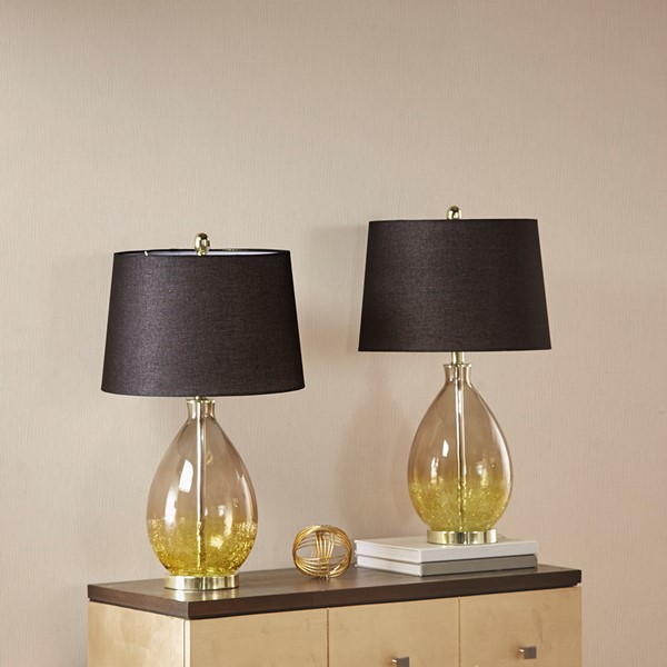 510 Design Cortina Ombre Glass Table Lamp, Set of 2 in Gold 5DS153-1158