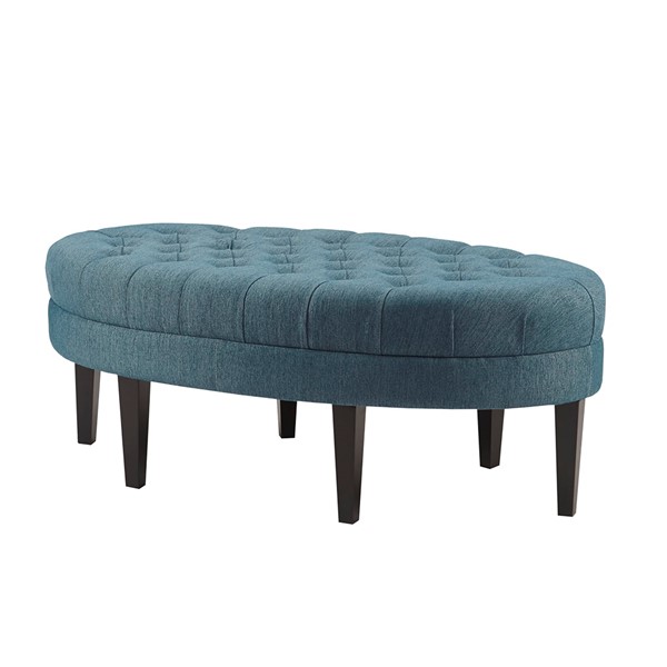 Madison Park Martin Surfboard Tufted Ottoman in Blue FUR101-0044