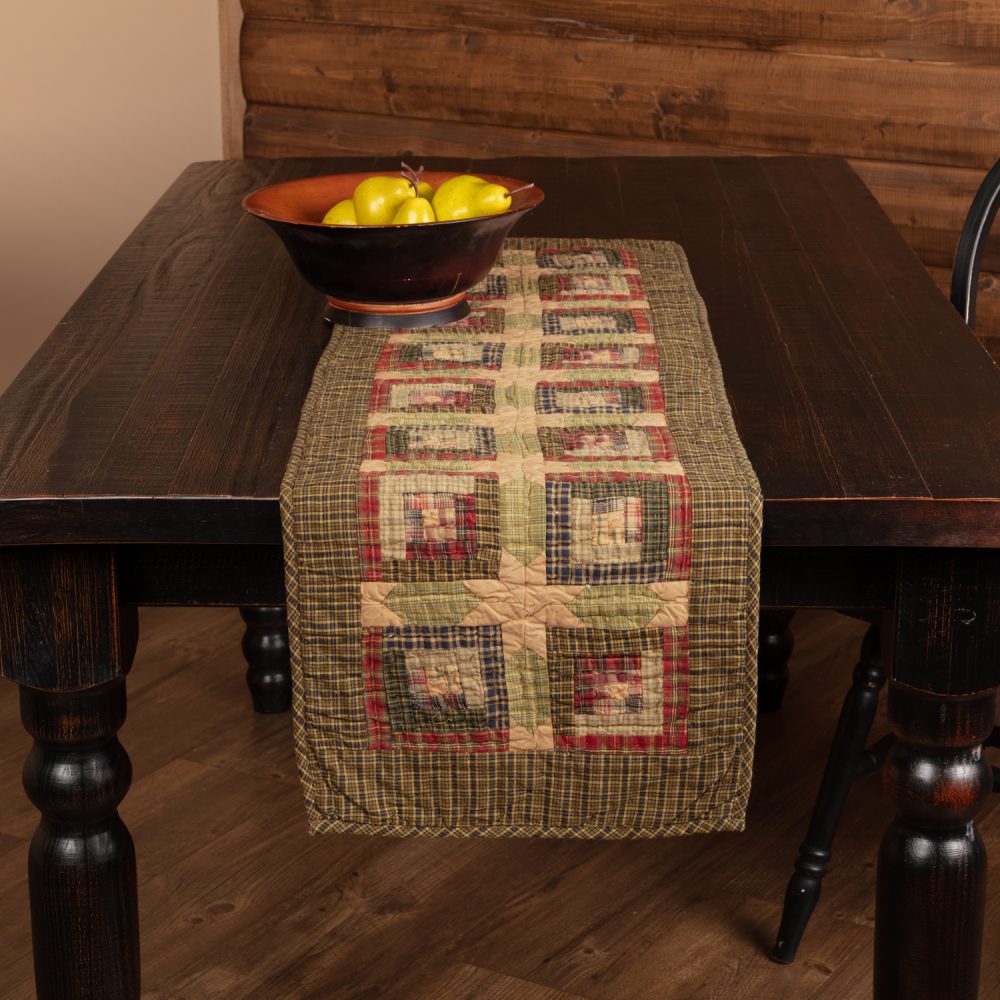 Tea Cabin Runner Quilted 13x48