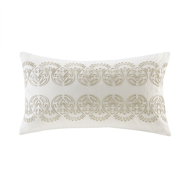 Harbor House Suzanna Oblong Pillow in White, 12x20" HH30-1651