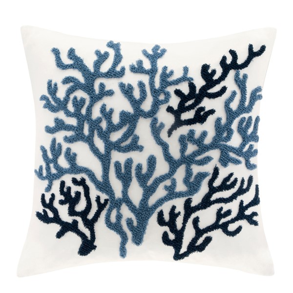 Harbor House Beach House Decorative Pillow in Blue, 18x18" HH30-272