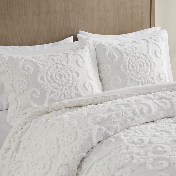 Harbor House Suzanna Cotton Duvet Mini Set in Ivory, Full/Queen HH12-1347