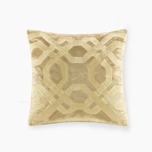 Croscill Classics Biron Square Decor Pillow in Gold, 18x18" CCL30-0031