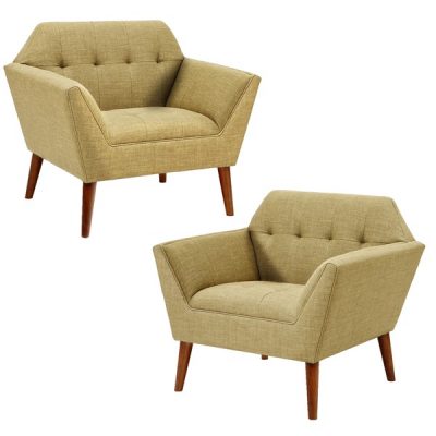 INK+IVY Newport Lounge Chair Set of 2 in Pale Green II100-0591