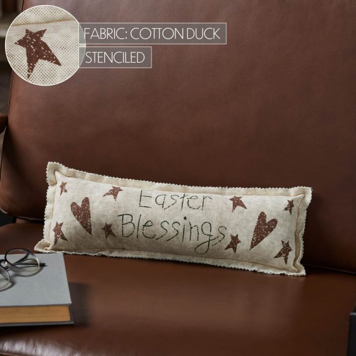 Spring In Bloom Easter Blessings Pillow 5x15