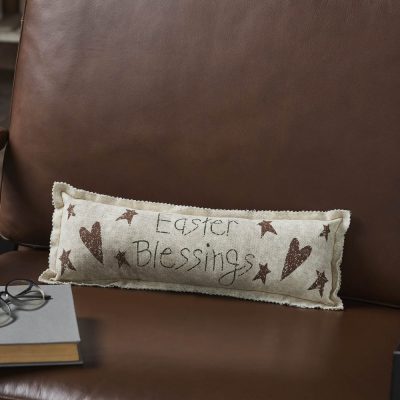 Spring In Bloom Easter Blessings Pillow 5x15