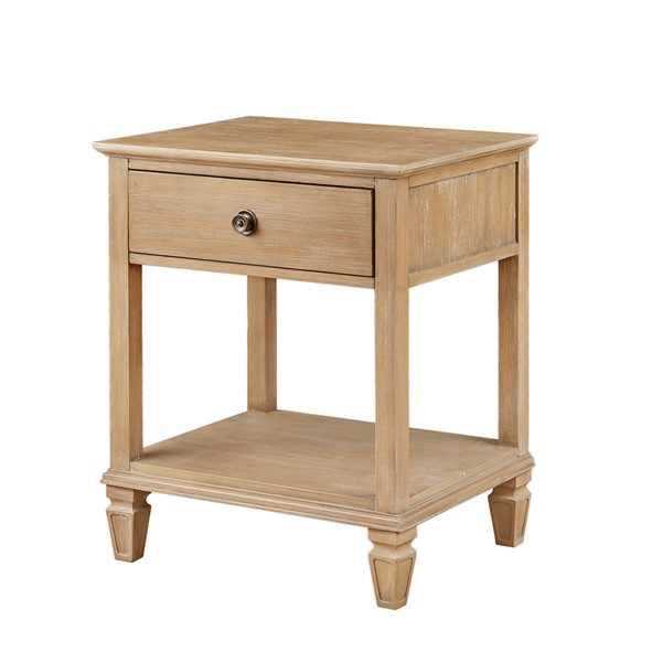 Madison Park Signature Victoria Bedside Table in Light Natural MPS136-0181