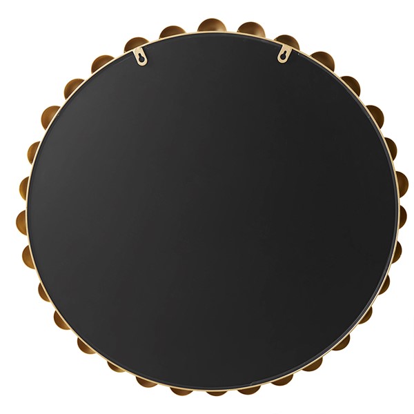 Madison Park Signature Marlowe Beaded Round Wall Mirror in Gold, 36" Dia MPS160-279