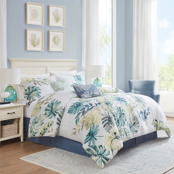 Harbor House Lorelai Cotton Printed 6 Piece Comforter Set, Queen HH10-1619