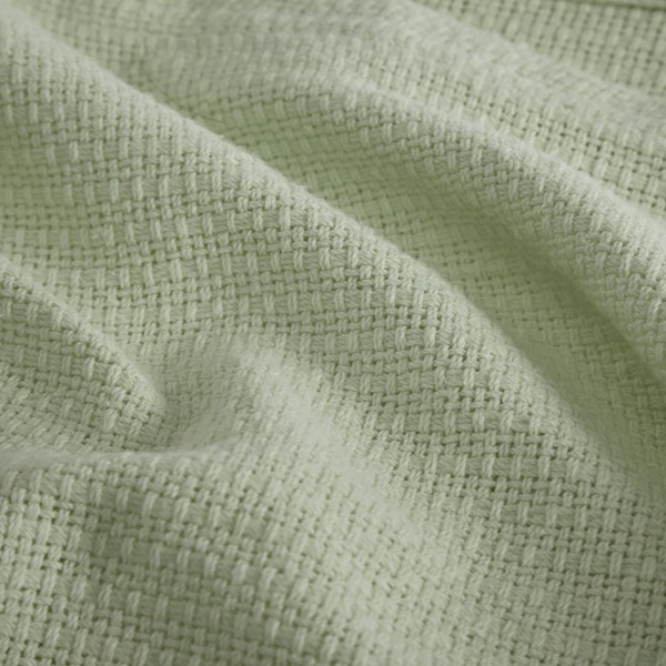 Madison Park Freshspun Basketweave Cotton Blanket in Green, Full/Queen MP51N-8383