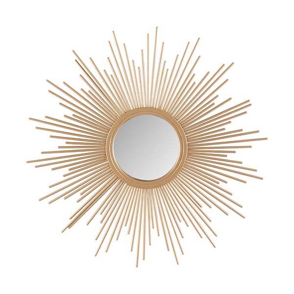 Madison Park Fiore Sunburst Wall Decor Mirror in Gold, 14.5" Dia MP160-0230