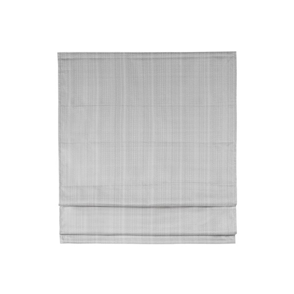 Madison Park Galen Basketweave Cordless Roman Shade Collection in Grey, 31x64" MP40-6552